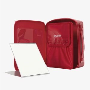 Beis x Lonely Ghost Cosmetic Case in Red NWT